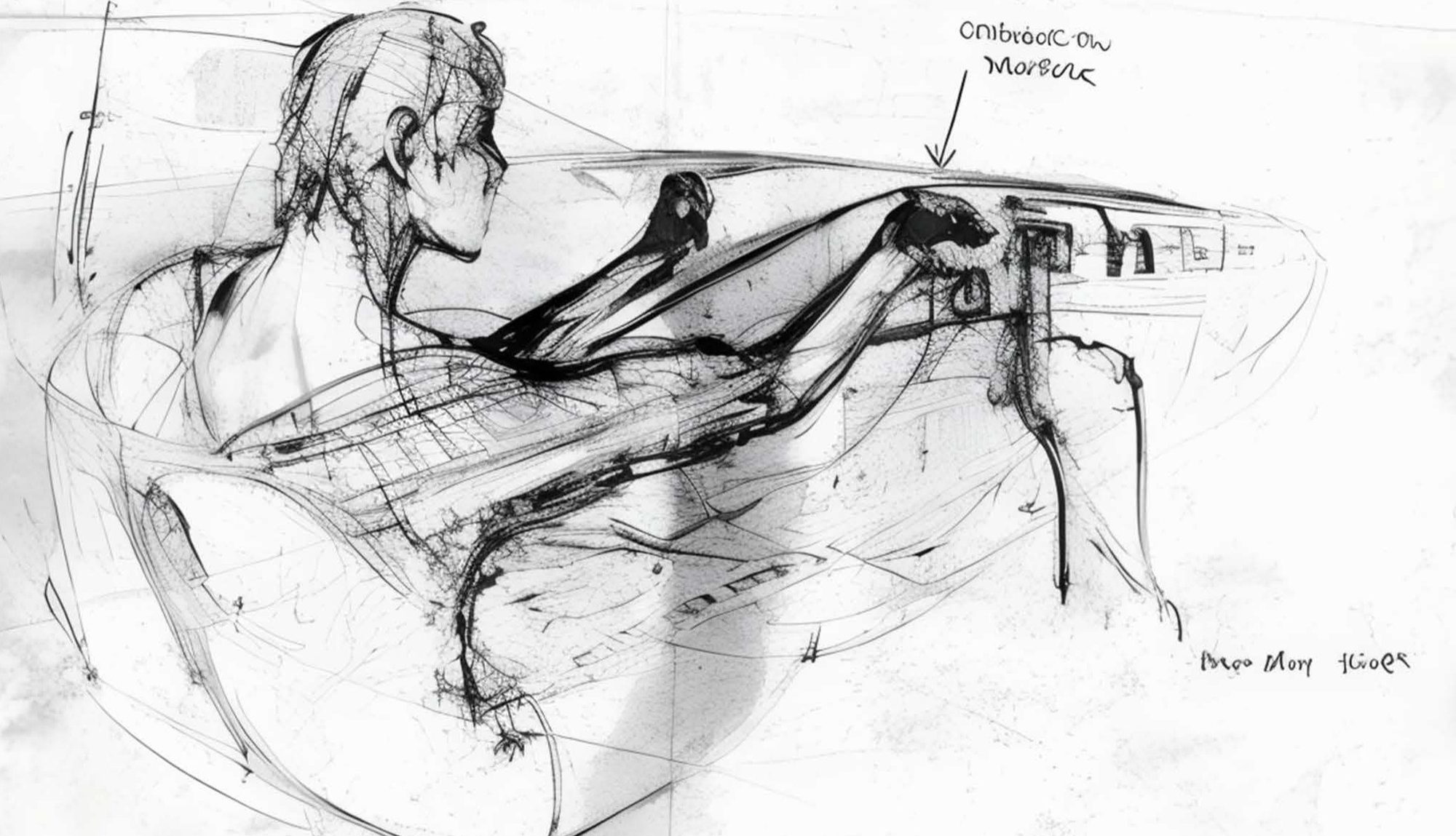 Designed around the person: reach, posture and sightlines to the console.